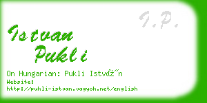 istvan pukli business card